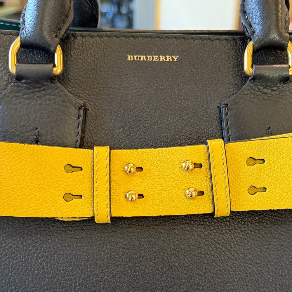 Burberry Marais Black and Yellow Large Bag - Picture 2 of 14